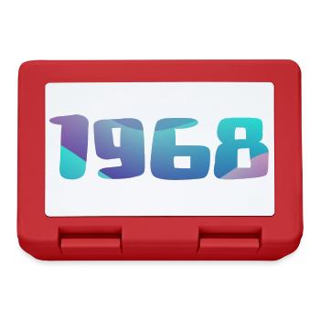 1968 Geburtstagsgeschenk Vintage 1968 Retro 1968 - Brotdose - Rot - Vorne