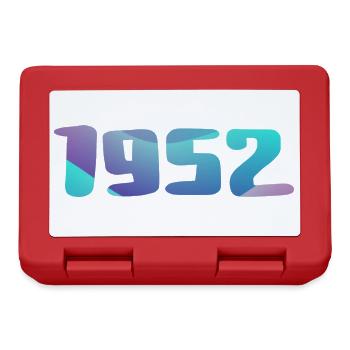 1952 Geburtstagsgeschenk Vintage 1952 Retro 1952 - Brotdose - Rot - Vorne