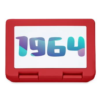 Geburtstagsgeschenk 1964 Jahrgang 1964 Retro 1964 - Brotdose - Rot - Vorne