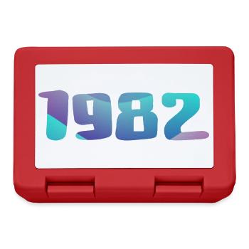 1982 Geburtstagsgeschenk Vintage 1982 Retro 1982 - Brotdose - Rot - Vorne