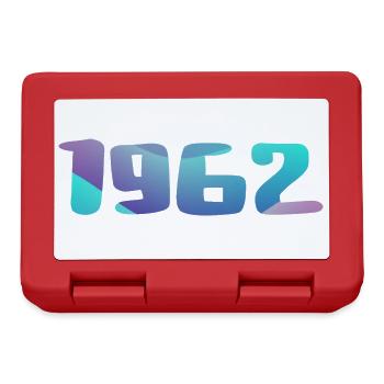 1962 Geburtstagsgeschenk Vintage 1962 Retro 1962 - Brotdose - Rot - Vorne