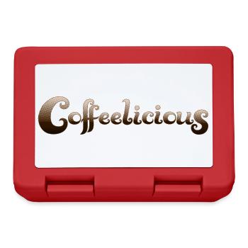 Coffeelicious (en anglais seulement) - Boîte à goûter - rouge - Devant
