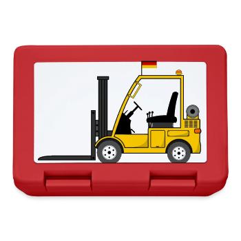 Stapler Deutschland Flagge - Brotdose - Rot - Vorne
