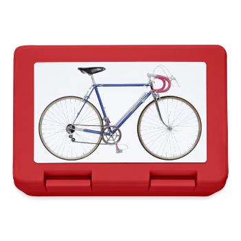 Vélo de route des années 50 - Boîte à goûter - rouge - Devant