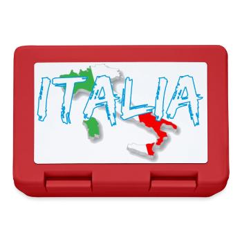 Italien Edo weißer Stiefel - Brotdose - Rot - Vorne