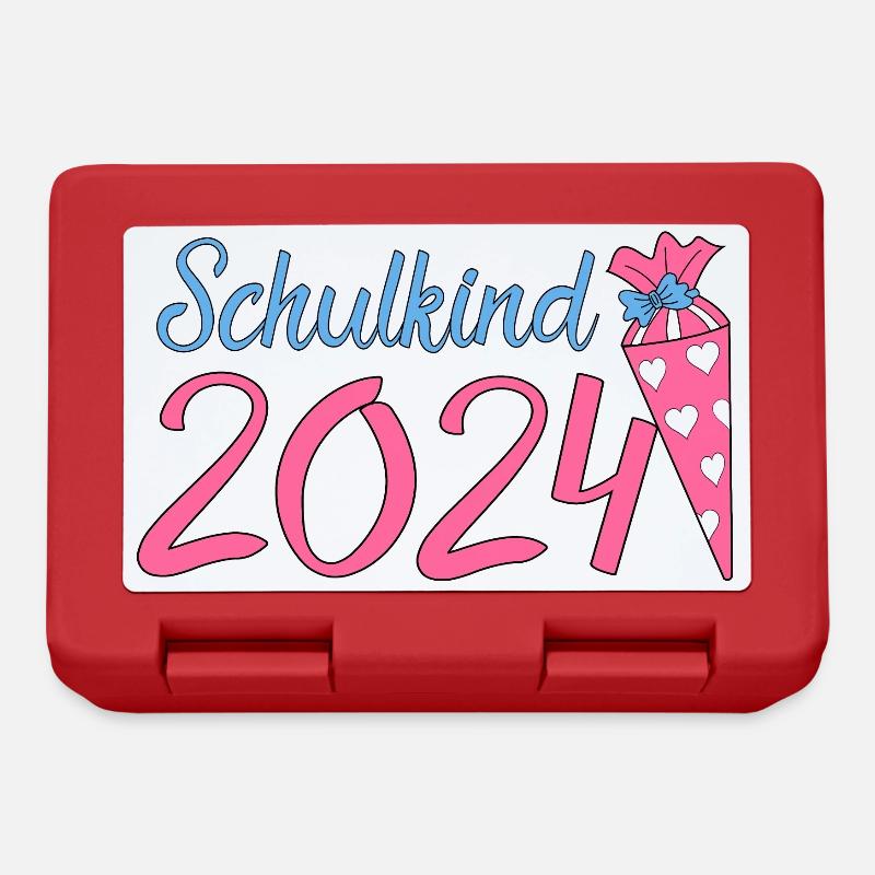 Schulkind 2024 - Brotdose - Rot