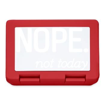 Minimalistisches, inspirierendes Zitat-Design - Brotdose - Rot - Vorne
