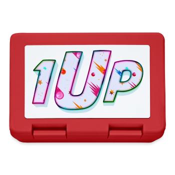 1Up 1up 1UP One Player Gamer - Brotdose - Rot - Vorne