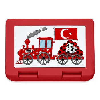 Turquie Flag Football Chemin de fer - Boîte à goûter - rouge - Devant