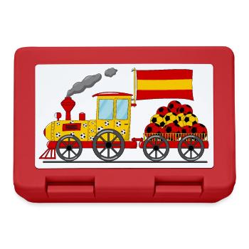 Chemin de fer de flag-football d’Espagne - Boîte à goûter - rouge - Devant