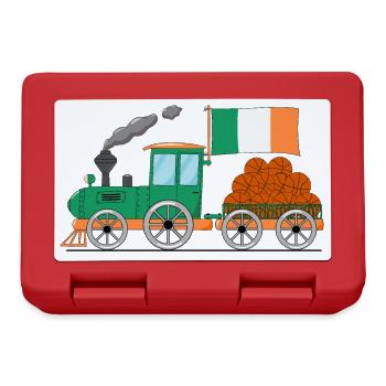 Ireland Flag Basketball Railway - Lunchbox - red - Front