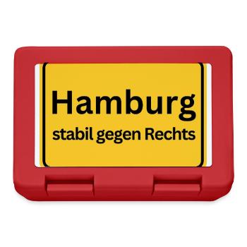 Hamburg stable against the right - Lunchbox - red - Front