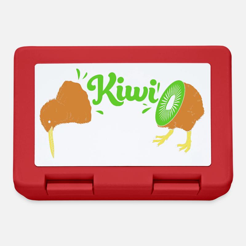 kiwi-oiseau kiwi - Boîte à goûter - rouge
