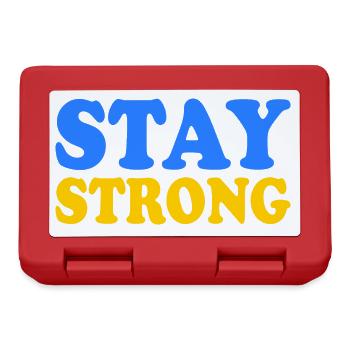 Stay strong - Brotdose - Rot - Vorne