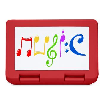 Music - Brotdose - Rot - Vorne
