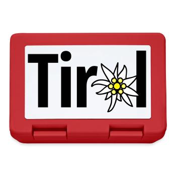 Tirol - Brotdose - Rot - Vorne