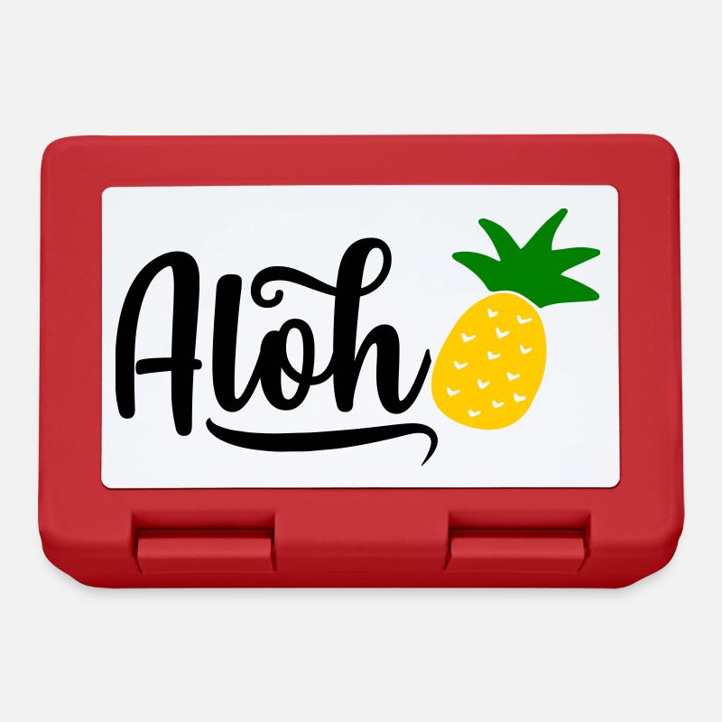 Aloha Pineapple - Lunchbox - red