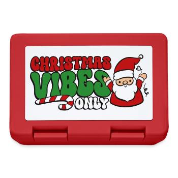 Weihnachten Weihnachtsstimmung Weihnachtsmann - Brotdose - Rot - Vorne