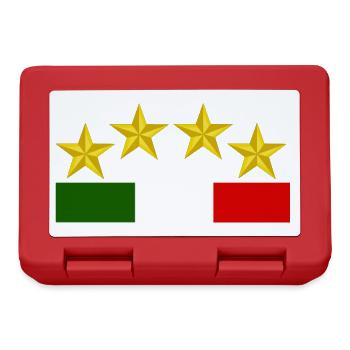 Campione calcio WM World Cup Design 4 ITALY - Lunchbox - red - Front