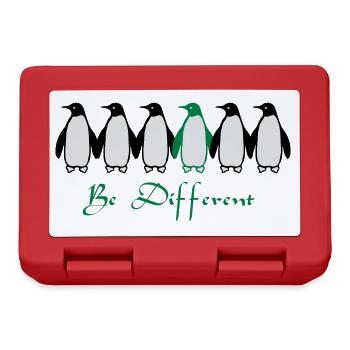 Be Different - Brotdose - Rot - Vorne