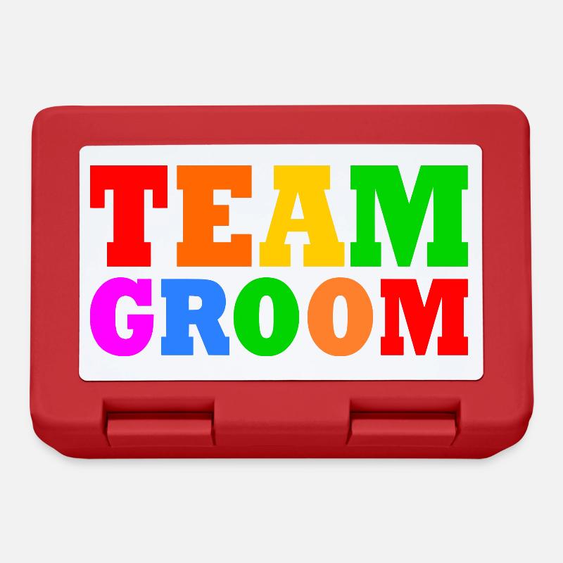 Team groom - Brotdose - Rot