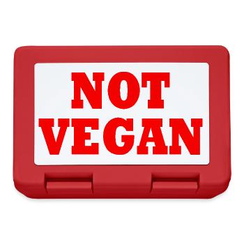 Not vegan - Lunchbox - red - Front
