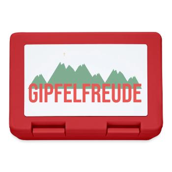 Summit Joy Mountain Mountaineering Hiking Gift - Lunchbox - red - Front