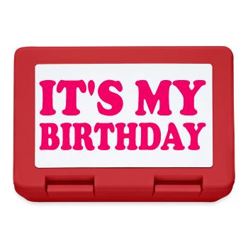 It's my birthday - Brotdose - Rot - Vorne