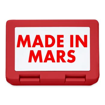 Made in mars - Boîte à goûter - rouge - Devant