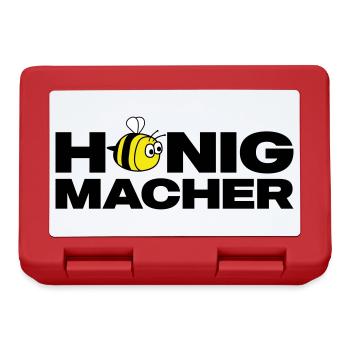 Honigmacher - Brotdose - Rot - Vorne