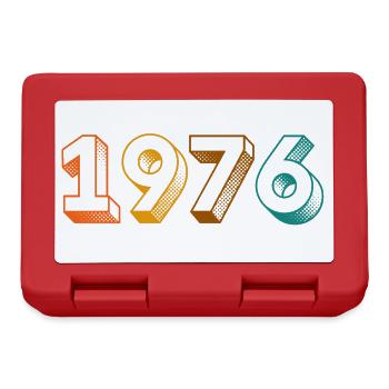 millésime 1976 - Boîte à goûter - rouge - Devant