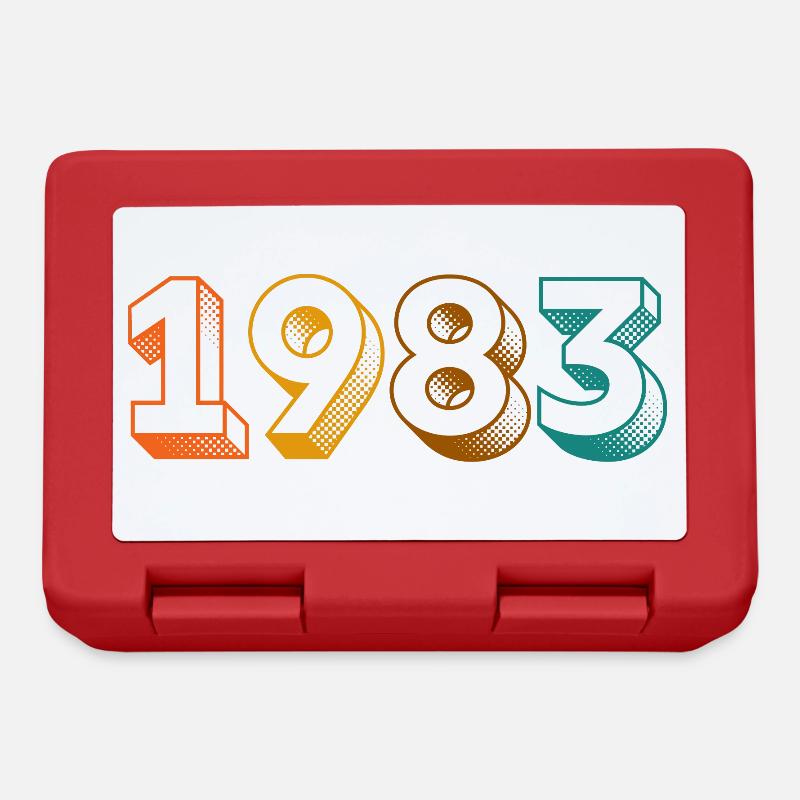 VINTAGE 1983 - Lunchbox - red