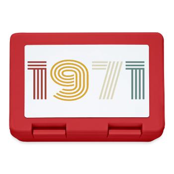 1971 Retro Style 1971 Birthday 1971 Vintage - Lunchbox - red - Front