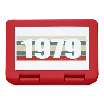 1979 Jahrgang 1979 Geschenk 1979 Geburtstag 1979 - Brotdose - Rot - Vorne