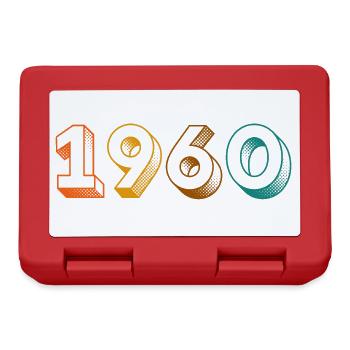 millésime 1960 - Boîte à goûter - rouge - Devant