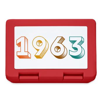 millésime 1963 - Boîte à goûter - rouge - Devant