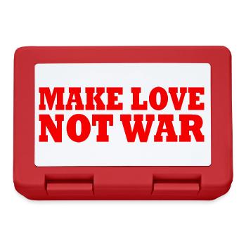 Make love not war - Brotdose - Rot - Vorne
