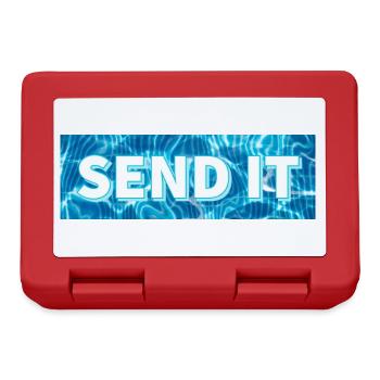 SEND IT Boxlogo - Brotdose - Rot - Vorne