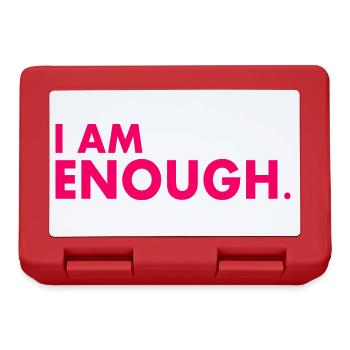 I am enough - Lunchbox - red - Front