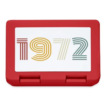 1972 Retro Style 1972 Birthday 1972 Vintage - Lunchbox - red - Front