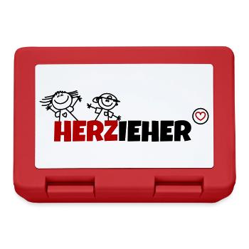 Herzieher - Brotdose - Rot - Vorne