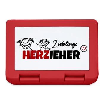 Lieblings Erzieher - Brotdose - Rot - Vorne