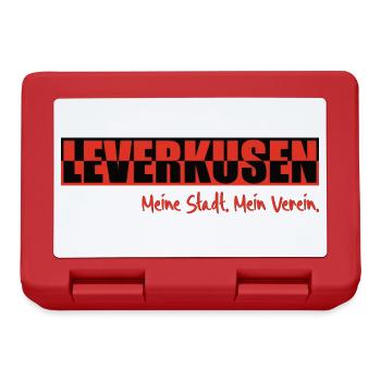 Leverkusen - Meine Stadt - Mein Verein - Fußball - Brotdose - Rot - Vorne