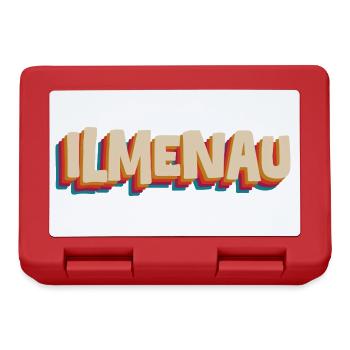 Ilmenau Retro Lettering - Stadt Design - Lunchbox - red - Front