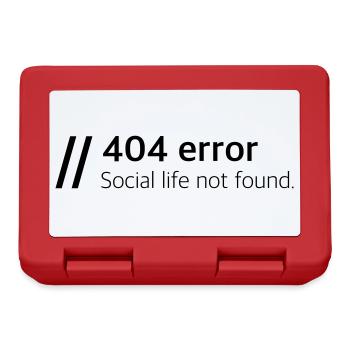 Social life not found - Brotdose - Rot - Vorne