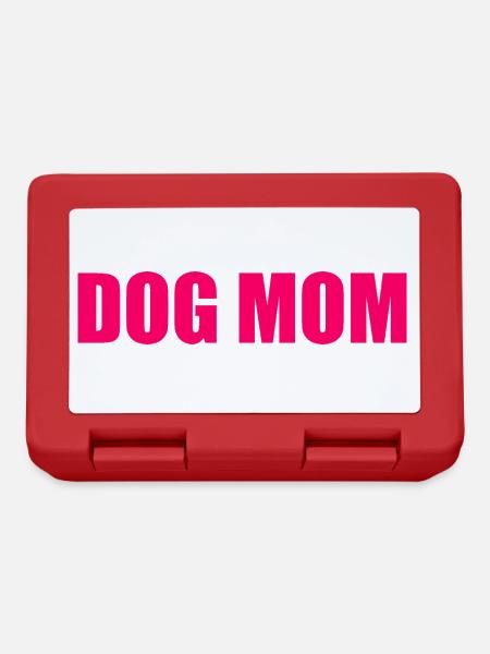 Dog mom - Brotdose - Rot