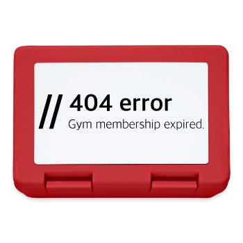 L’abonnement à la salle de sport a expiré - Boîte à goûter - rouge - Devant