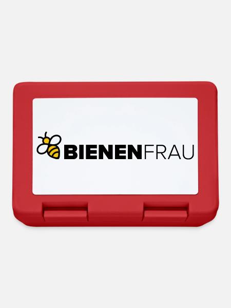 Bienenfrau - Brotdose - Rot