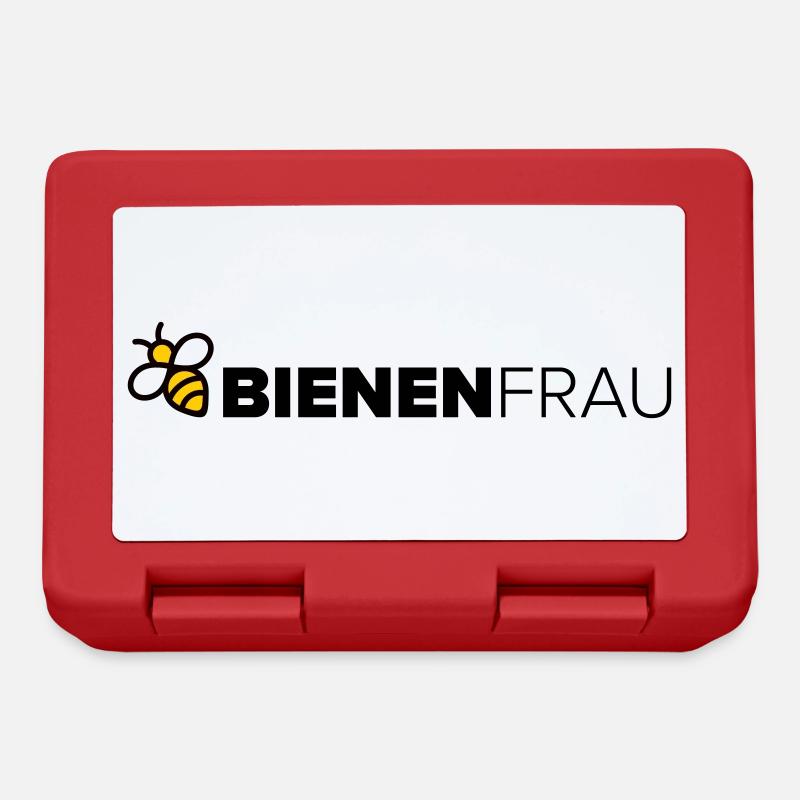 Bienenfrau - Brotdose - Rot