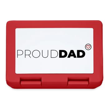 Proud DAD - Brotdose - Rot - Vorne